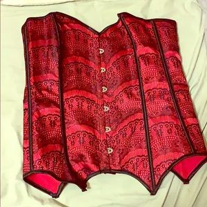 XL adore me red and black corset ! Never worn